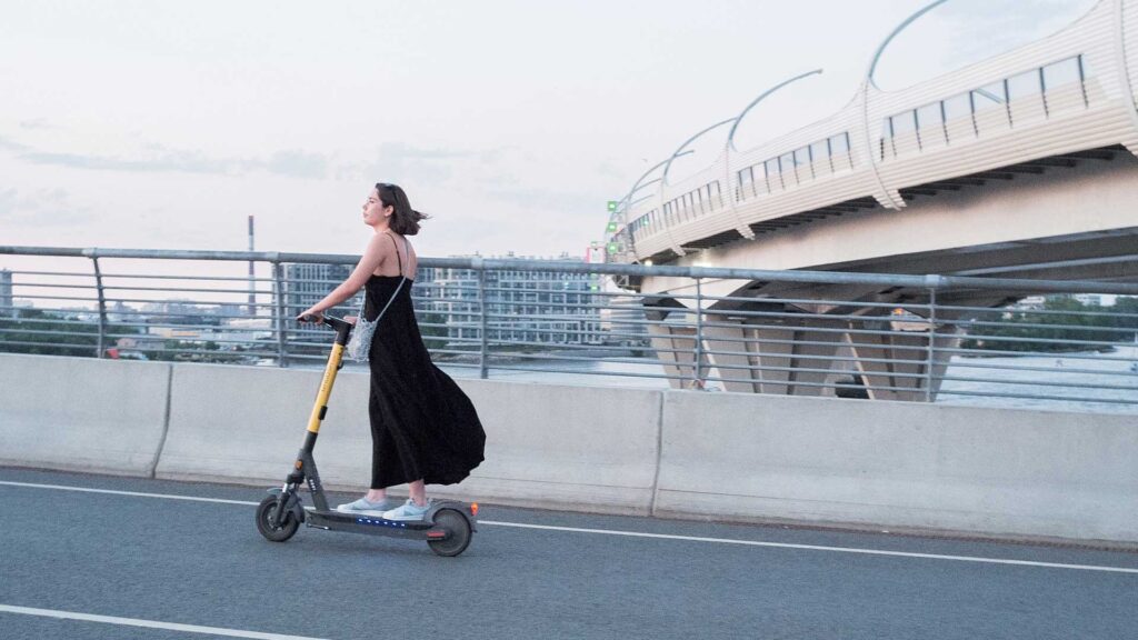 Electric scooters are new transportation technology.