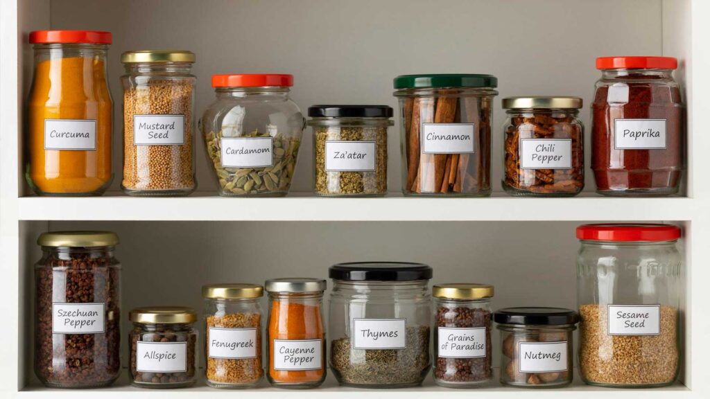 Label jars in your kitchen.