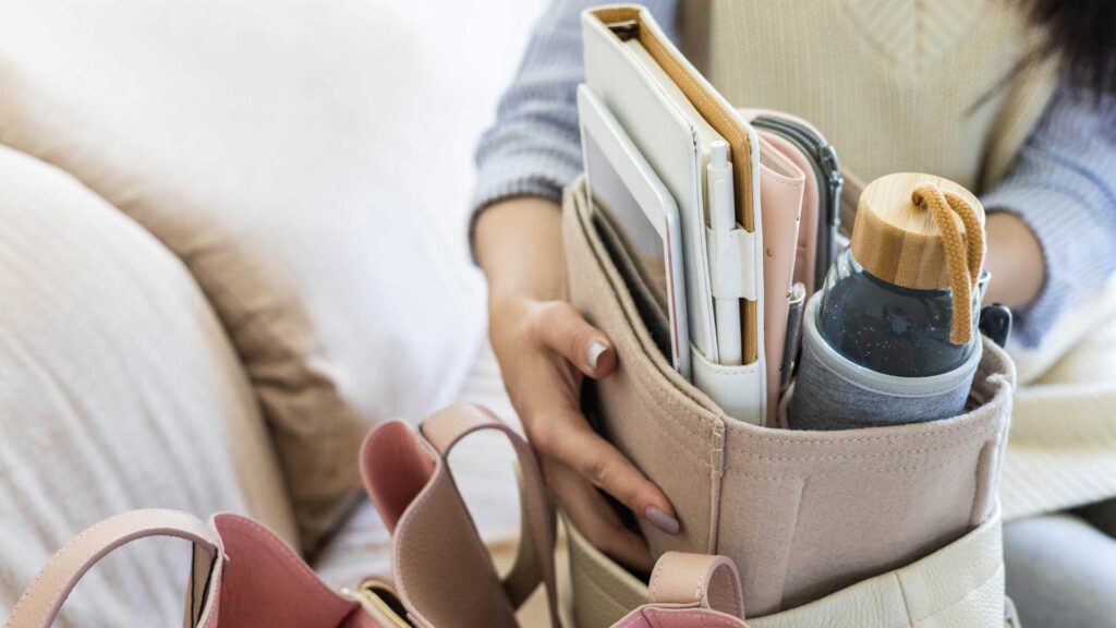 Keep the most accessible things in your purse.